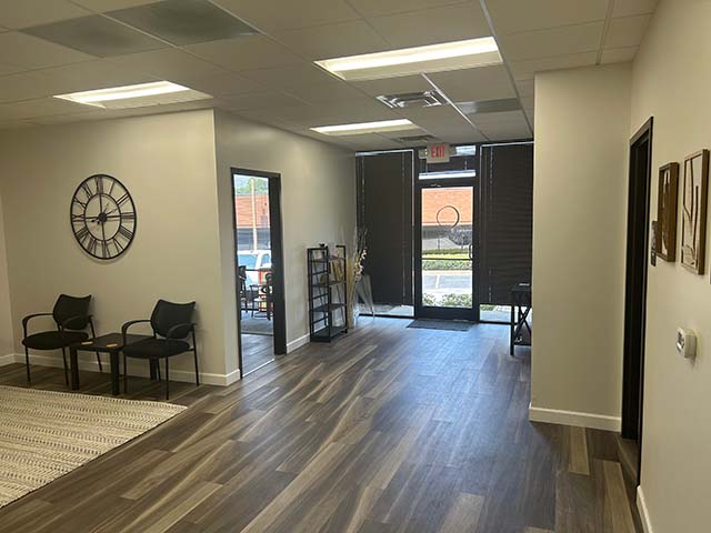 The interior of the front office in The FullCircle Program's Charlotte location.